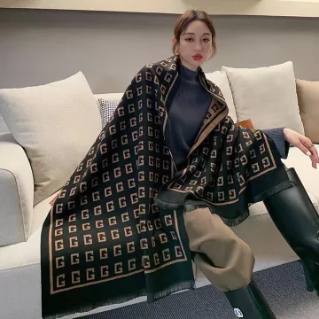 Soft Double-Sided Jacquard Print Winter Shawl